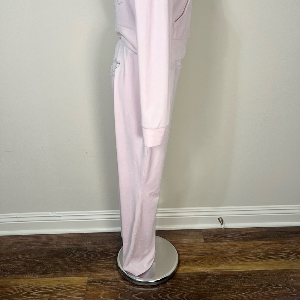 Juicy Couture x Aeropostale Baby Pink Velour Tracksuit Set Y2K Women’s Size M - Picture 6 of 15